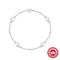 wholesale 925 Sterling Silver Minimalist Pearl Bead Bracelet, Korean Style Hot-Selling Niche Design Versatile Elegant Accessory-0-4