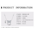 S925 Sterling Silver Butterfly Moissanite Layering Necklace-0-43