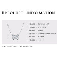 S925 Sterling Silver Butterfly Moissanite Layering Necklace-Style W [Clearance Sale - Free Shipping] Silver  925 Silver