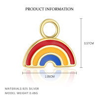 wholesale 925 Sterling Silver Cute Resin Drop Earrings for Women, French-style Pendant, Light Luxury Design-A4130-Gold/Pendant 925 Silver