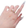 wholesale S925 Sterling Silver 5*7mm Oval Padparadscha Pink Cocktail Ring for Women, Ins Style-0-4