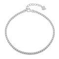 wholesale S925 Sterling Silver European and American Tennis Chain Bracelet for Women 234MM Single Row Full Diamond Zirconia Beaded Bracelet Bangle Jewelry-0-5