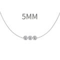 wholesale 925 Sterling Silver Cross-Border European and American Women's Small Luxury Tassel Geometric Pendant Stackable Layering Collarbone Necklace-0-23