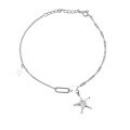 wholesale S925 Sterling Silver Geometric Five-Pointed Star Bracelet, Ins Style, Personalized Design, Versatile Daily Wear Women's Best Friend Jewelry-0-4