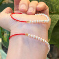 wholesale S925 Sterling Silver All-Over Red Elk Pearl Bracelet, Personalized Fashion Minimalist Commute Daily Women's Versatile Best-Selling Gift-0-2