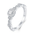 925 Silver Octagon Moissanite Ring, Cross-border INS Design Jewelry-0-3