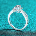 S925 Sterling Silver Moissanite Ring for Women, Oval, Luxe and Versatile-0-1