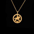 Sterling Silver Rotating Sunflower Compass Pendant with Sand Gold and Diamond Inlay-0-4