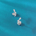 wholesale S925 Sterling Silver Exquisite Full Diamond Snake Earrings, Luxury Design, Fashionable and Elegant, Live Streaming Edition-0-1