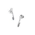 wholesale Metal: S925 New snake ear studs with marquise diamonds, small and delicate, elegant curved shape, cross-border live streaming style-0-4