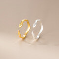 wholesale S925 Sterling Silver Fresh Sweet Ins Style Niche Design Exquisite Ice Crush Serpent Ring R02537-0-0