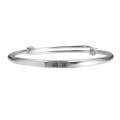 wholesale 999 Silver Retro Chinese Style Inspirational Push-Pull Bangle for Women, Pure Silver Literary Youth Student Bracelet-0-4