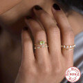 wholesale S925 Sterling Silver Opal Square Diamond Engagement Ring,。-0-2