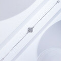 wholesale S925 Sterling Silver Four-Leaf Clover Bracelet for Women, Ins Style Internet Celebrity Same-Chic Wind Cross-Border New Accessory-0-1