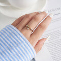 wholesale S925 Sterling Silver Cloud-Pull Ring with Small Pendant, Minimalist Design, Sweet and Adjustable-0-1