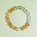wholesale Metal material stacking bead bracelet pastoral style white sugar crystal citrine bracelet best friend birthday gift wholesale-0-2