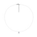 wholesale 925 Silver Exquisite Summer New Style Necklace Moissanite Invisible Transparent Line Mermaid Tears Collarbone Chain-0-5