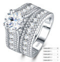 925 Silver Stackable Moissanite Ring, Customizable Non-Fade Women's Jewelry-0-4