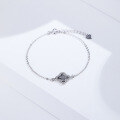wholesale S925 Sterling Silver Four-Leaf Clover Bracelet for Women, Ins Style Internet Celebrity Same-Chic Wind Cross-Border New Accessory-0-0