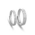 wholesale S925 sterling silver new Chinese retro-style "Shang Shang Qian" couple rings, a pair of niche-designed national trend-inspired matching bands-0-4
