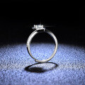 Silver Moissanite Princess Crown Ring for Live Streaming Supply-0-1