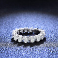 S925 Silver Heart Ring with Moissanite, Live Factory Direct-0-0
