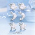 wholesale S925 Sterling Silver Marine Animal Series Opal Earrings, Original Niche Design for Women Wholesale-0-0