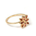 wholesale 925 Sterling Silver Plated Gold Vintage Pomegranate Ring Women's Jewelry Source Manufacturer Wholesale-0-1