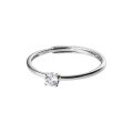 wholesale S925 sterling silver minimalist ins-style single diamond ring, elegant and sophisticated, high-end women's index finger ring R01386-0-4