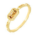 wholesale S925 Silver Plated 14K Gold Coffee Zircon Christmas Limited Edition Simple Versatile Wholesale Ring-0-4