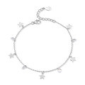 wholesale S925 Sterling Silver Zircon Star Bracelet, Fashionable, Sweet, Minimalist, Niche Design, Daily Accessory, Christmas Accessory-0-0