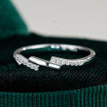 S925 Sterling Silver Hip-Hop Asymmetrical Stacking Ring with Moissanite-0-4