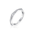 wholesale S925 Sterling Silver Full Eternity Band Ring with Zirconia, Full Circle of Diamonds-0-1