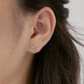 wholesale S925 Sterling Silver Japanese and Korean Light Luxury Hot Style Cute Bear Design Earrings for Women, Sophisticated and Fresh Sweet Ear Accessories-0-2