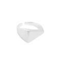 wholesale S925 Sterling Silver Exaggerated Geometric Irregular Textured Korean Version INS Niche Design Open Adjustable Ring for Women-0-4