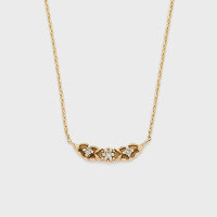 wholesale S925 Silver Plated 14K White Gold White Zircon Lace Window Pendant Necklace from Dunli Jewelry Original Manufacturer Wholesale-White zirconium necklace 925 silver