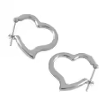 wholesale Metal S925 Sterling Silver, Korean Style, Minimalist Heart Ear Clips for Women-0-0