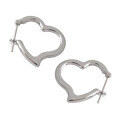 wholesale Metal S925 Sterling Silver, Korean Style, Minimalist Heart Ear Clips for Women-0-4