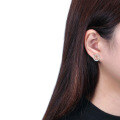 wholesale S925 Sterling Silver Cloud-Inspired Earrings, Hollow-Out Diamond Inlaid Studs, Fashion-Forward Minimalist and Versatile, Direct Factory Wholesale-0-2