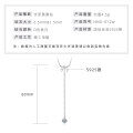 S925 Sterling Silver Y-shaped Tassel Necklace with Moissanite Bow Pendant-0-4