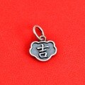 wholesale 925 Sterling Silver Vintage Chinese Style DIY Accessories Fu Ji An Cai Pray for Peace and Blessings Pendant Bracelet Braided Red Cord Charm-0-5