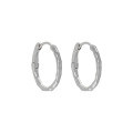 wholesale S925 sterling silver Korean version ins niche design textured minimalist irregular frosted matte circle earrings-0-6