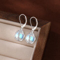 wholesale 925 Sterling Silver Moonstone Earrings for Women, Euro-American Luxury High-End Ear Drops, Amazon Cross-Border Tree of Life Ear Accessories-0-1