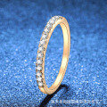S925 Sterling Silver Cross-Border Moissanite Bangle Ring, 22 Points Full Diamond-0-0