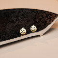 wholesale S925 Sterling Silver Halloween Pumpkin Head Stud Earrings, Wholesale-0-4