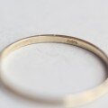 wholesale 9K solid gold minimalist versatile fine matching couple's tail ring joint ring cool breeze fashion retro-0-4