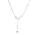 wholesale S925 Sterling Silver Korean-style Side Chain with Interwoven Thick Rope and Full Thick Chain, Featuring a Heart Pendant and Tassel Collarbone Necklace-0-4