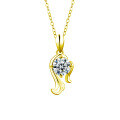 S925 Sterling Silver Moissanite Zodiac Necklace for Women-0-19