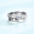 wholesale S925 Sterling Silver Fashion Trendy Everlasting Love Couple Rings, Men's and Women's High-end Sense Jewelry Wholesale-0-1