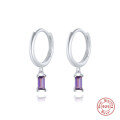 wholesale S925 Sterling Silver French Baguette Earrings with Zirconia,。-0-10
